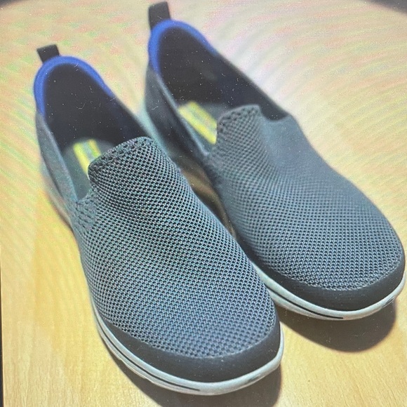 Skechers Other - Skechers Gray and Blue Slip-On Loafers